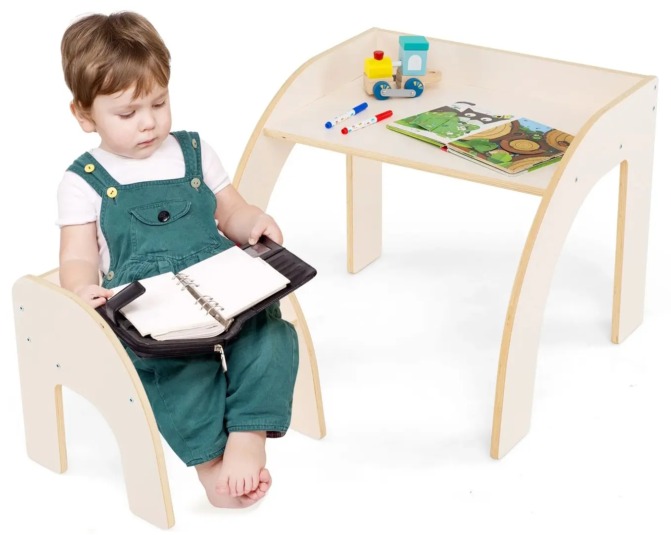 Set masa + scaun Costway HY10352WH (White)