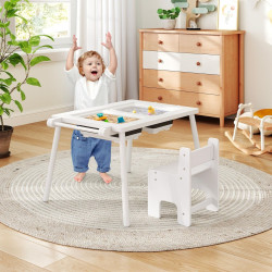 Set masa + scaun Costway TP10245NA (White) Thumb