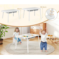 Set masa + scaun Costway TP10245NA (White) Thumb