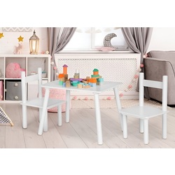 Набор стол + 2 стульчика Ecotoys ESC-W-0288A (White)