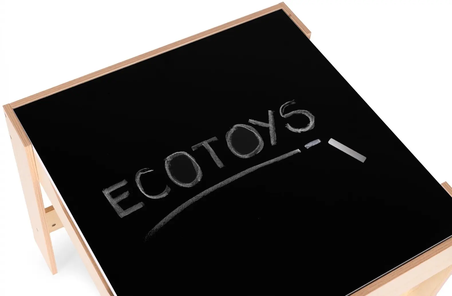 Set masa + 2 scaune Ecotoys ZKC-1C (Natural/White) - 5