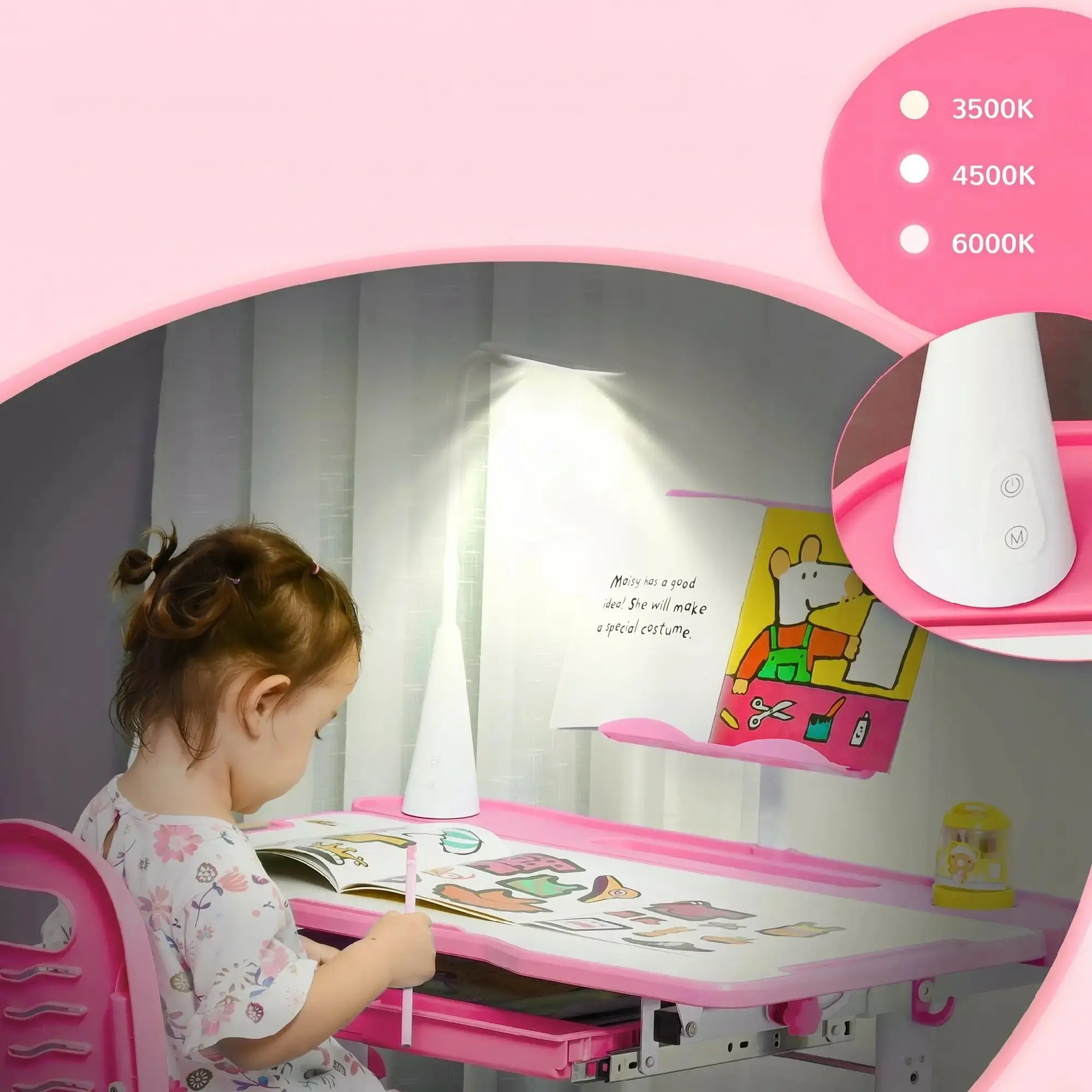 Set banca si scaun Homcom 312-059PK (Pink) - 4