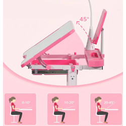 Set banca si scaun Homcom 312-059PK (Pink) Thumb