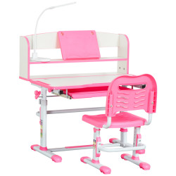 Набор парта со стулом Homcom 312-060PK (White/Pink) Thumb