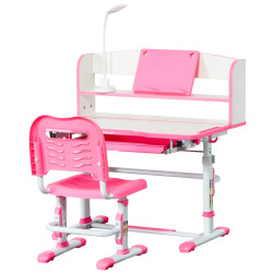Набор парта со стулом Homcom 312-060PK (White/Pink) Thumb