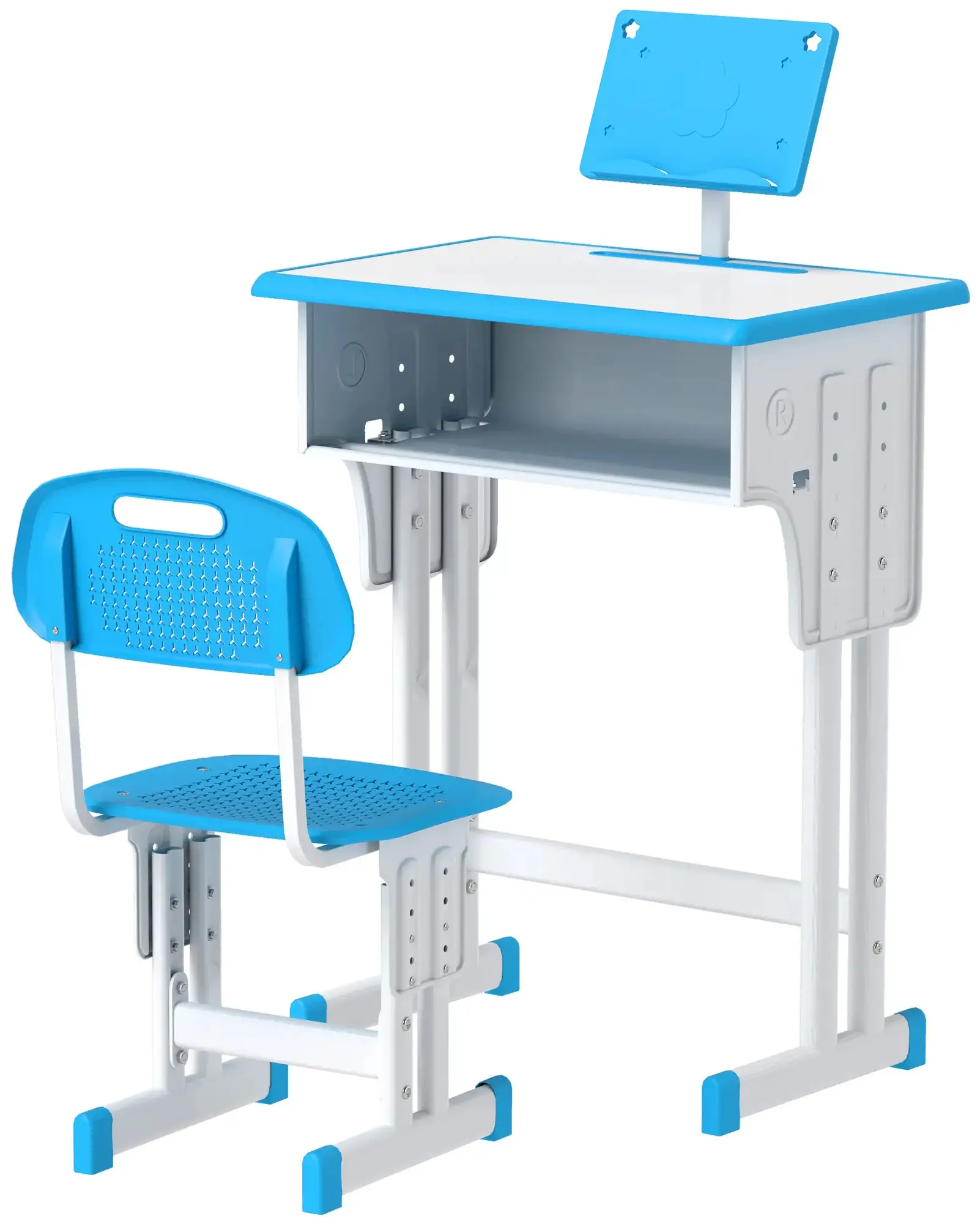 Набор парта со стулом Homcom 312-061V00BU (Blue) - 2