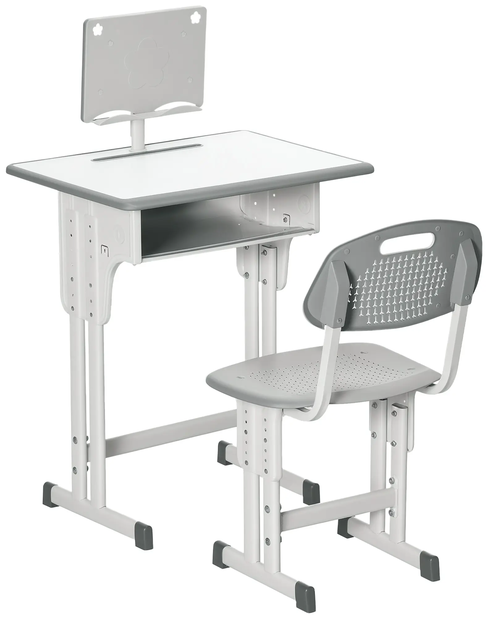 Set banca si scaun Homcom 312-061V00GY (Grey) - 2
