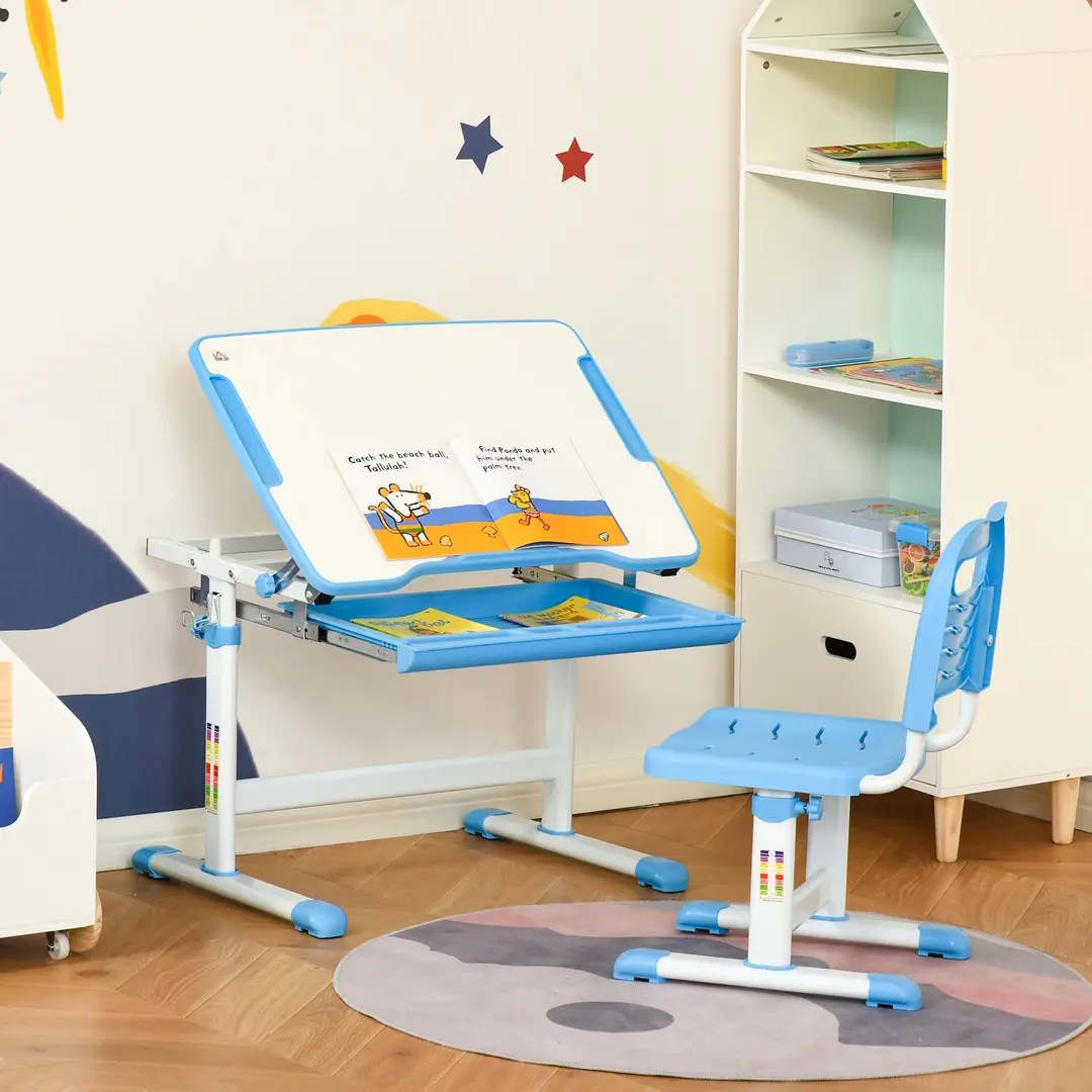 Set banca si scaun Homcom 312-064 (Blue)