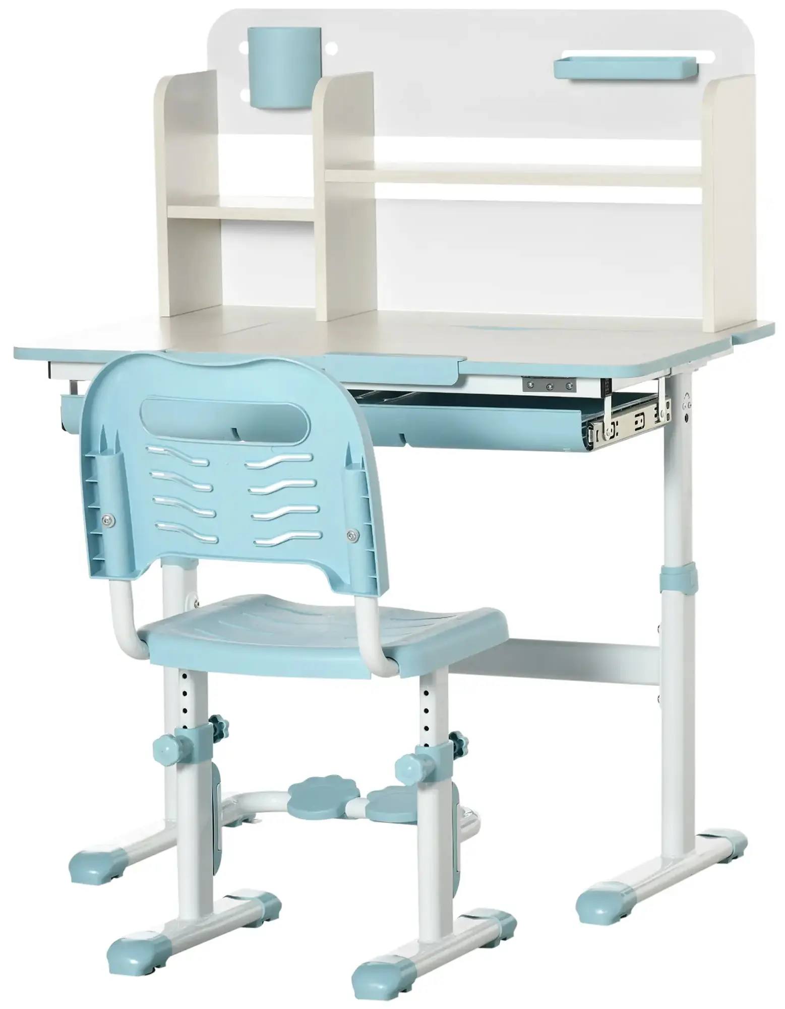 Set banca si scaun Homcom 312-087V00BU (Blue) - 2