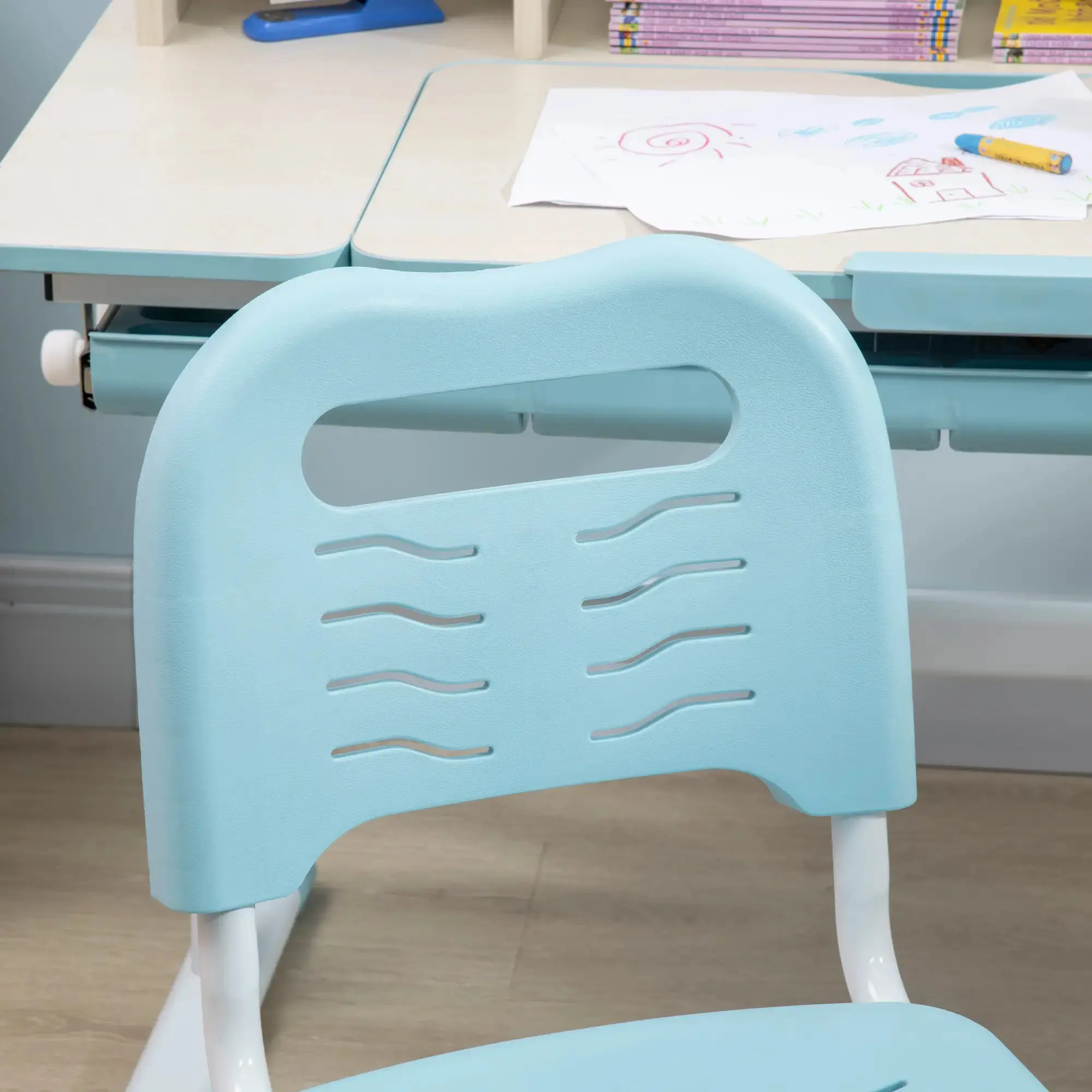 Set banca si scaun Homcom 312-087V00BU (Blue) - 4
