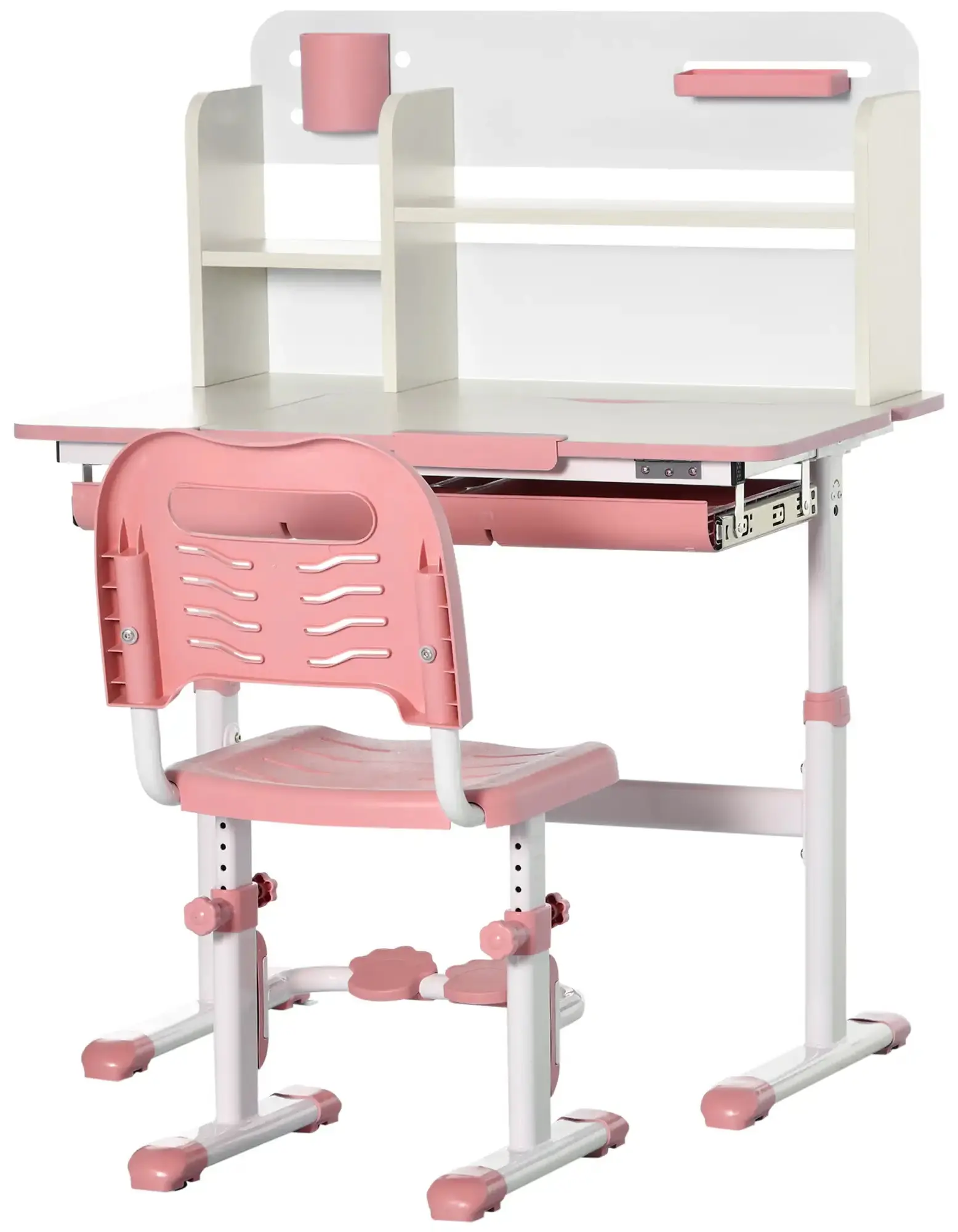 Set banca si scaun Homcom 312-087V00PK (Pink) - 2
