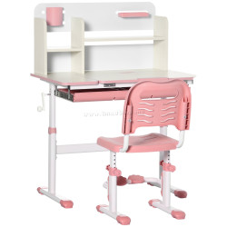 Set banca si scaun Homcom 312-087V00PK (Pink)