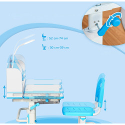Set banca + scaun Homcom 312-060BU (Blue) Thumb