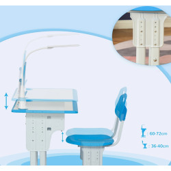 Set banca + scaun Homcom 312-061BU (Blue) Thumb