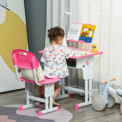 Набор парта + стул Homcom 312-061PK (Pink) Thumb