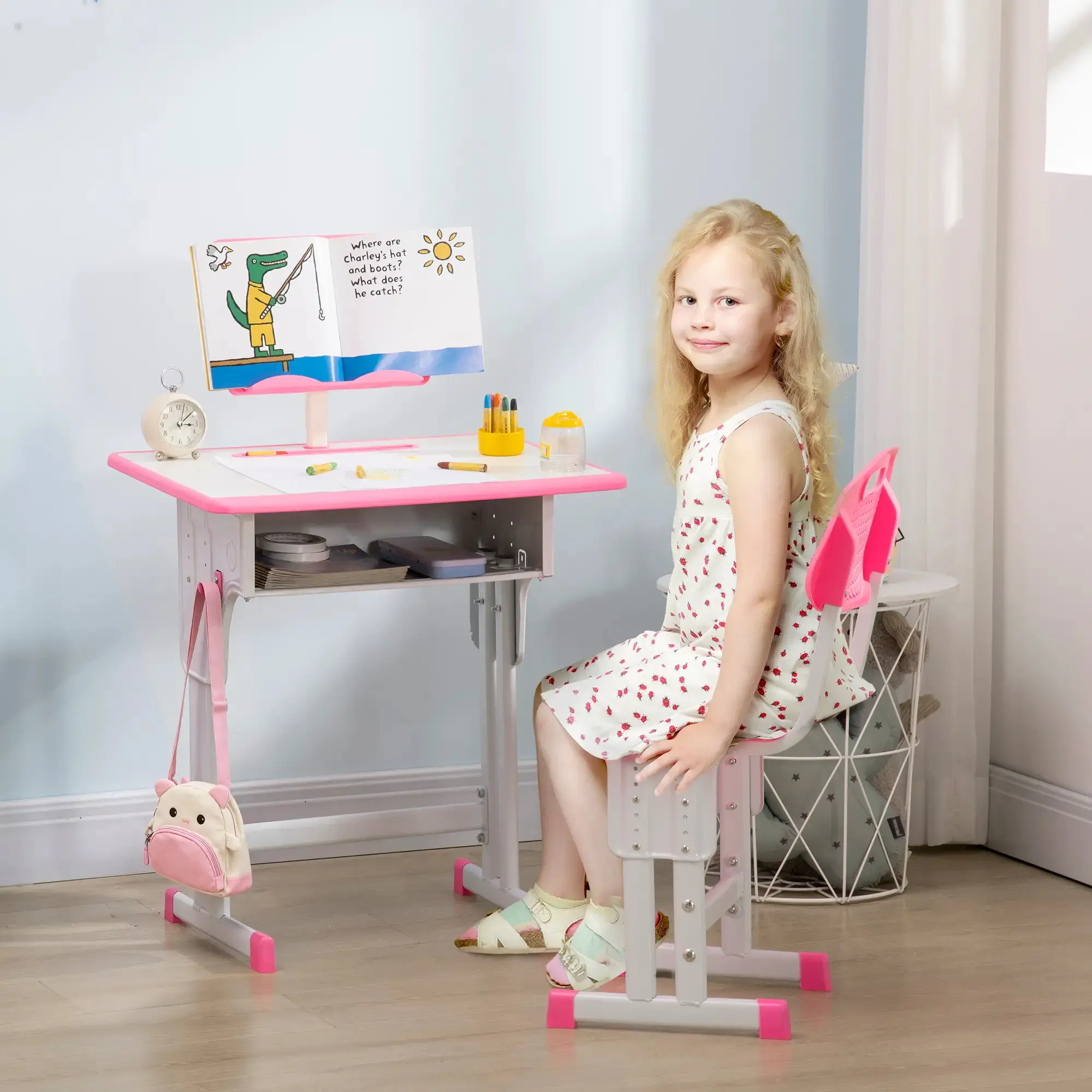 Set banca + scaun Homcom 312-061V00PK (Pink) - 3