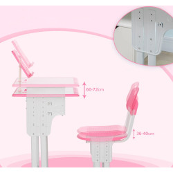Set banca + scaun Homcom 312-061V00PK (Pink) Thumb