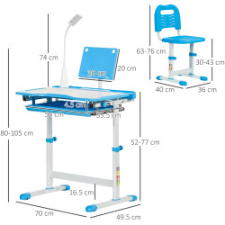 Set banca + scaun Homcom 312-062BU (Blue) Thumb