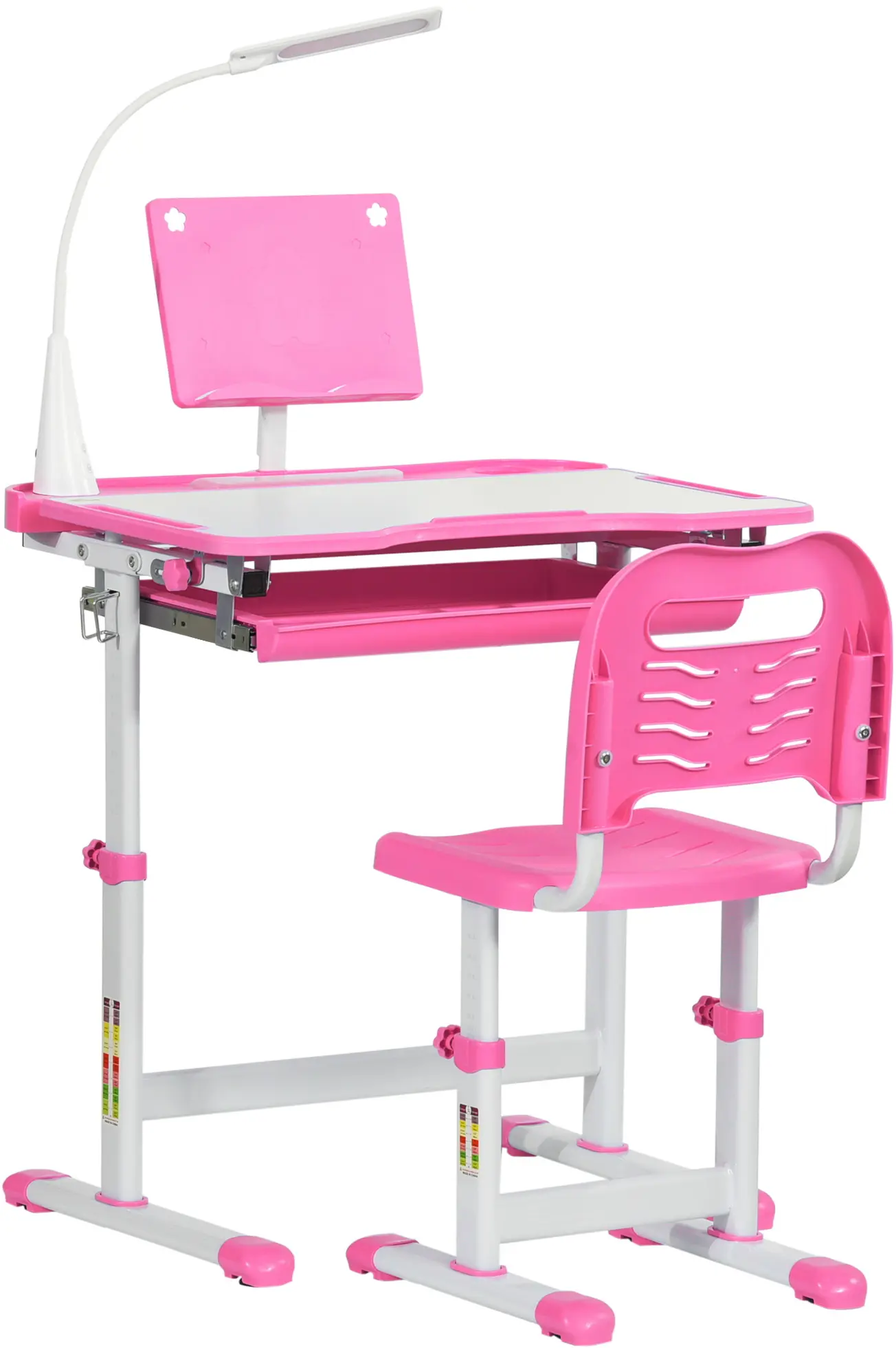 Set banca + scaun Homcom 312-062PK (Pink) - 2