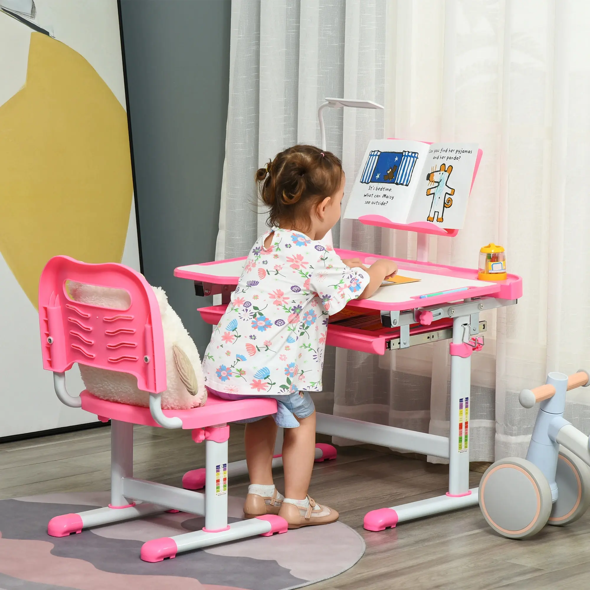 Set banca + scaun Homcom 312-062PK (Pink) - 3