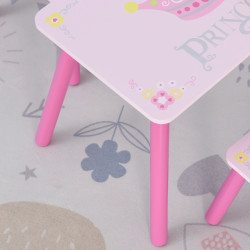 Set masa + 2 scaune Homcom 312-015 (Pink) Thumb