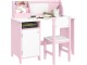 Набор стол + стул Homcom 312-089V00PK 90x45x85 cm (White/Pink)