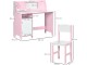 Набор стол + стул Homcom 312-089V00PK 90x45x85 cm (White/Pink)