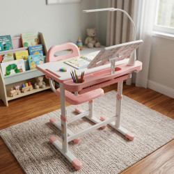 Set masa+scaun Ikonka KX2974_1 (Pink)