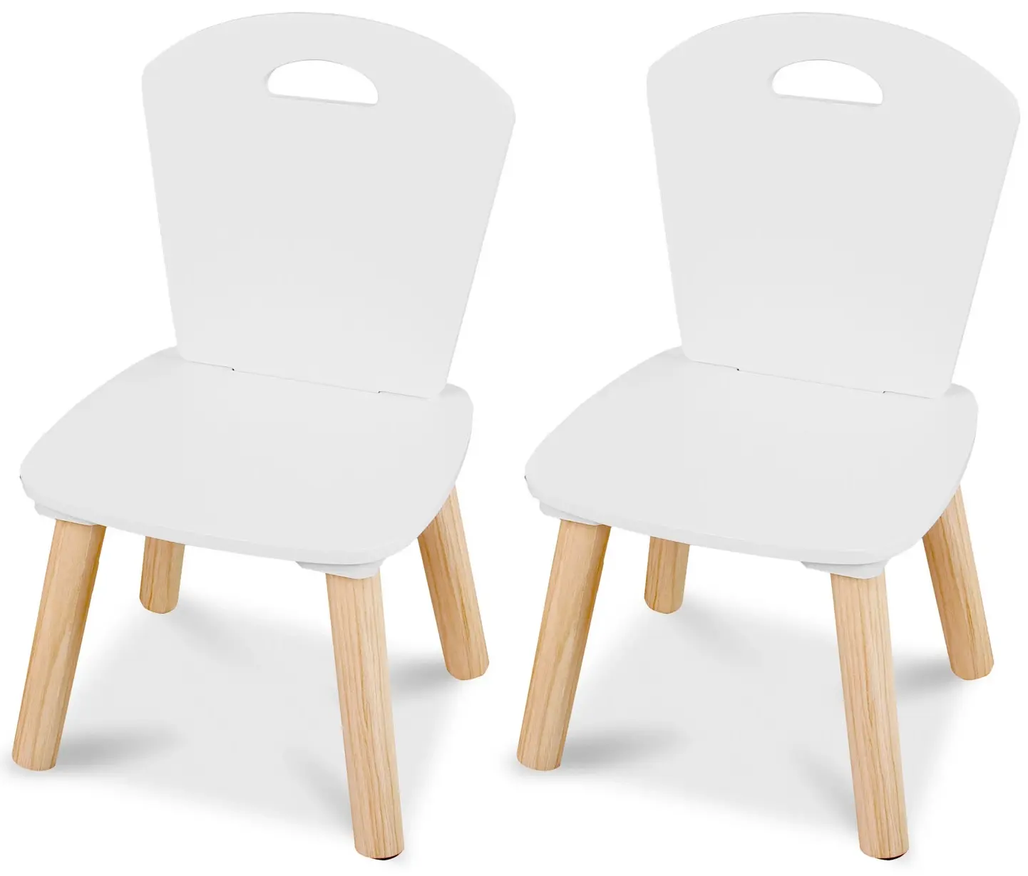 Набор стол + 2 стульчика Ricokids RC-848 (White/Natural) - 5