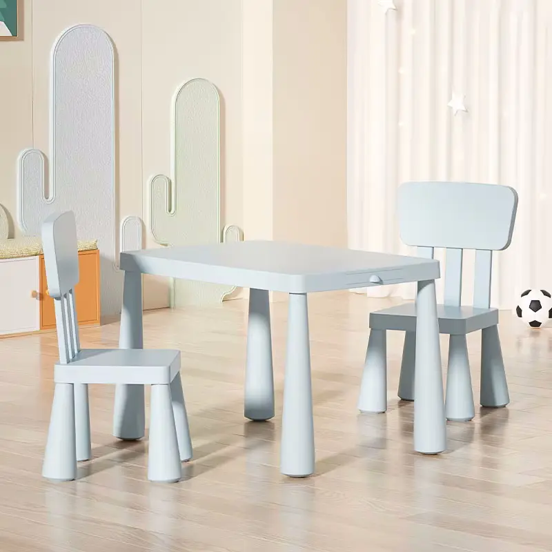 Set masa + 2 scaune SMDToys Mammut BS8836 (Light Blue)