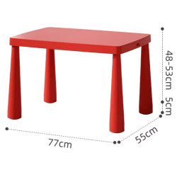 Set masa + 2 scaune SMDToys Mammut BS8836 (Red) Thumb