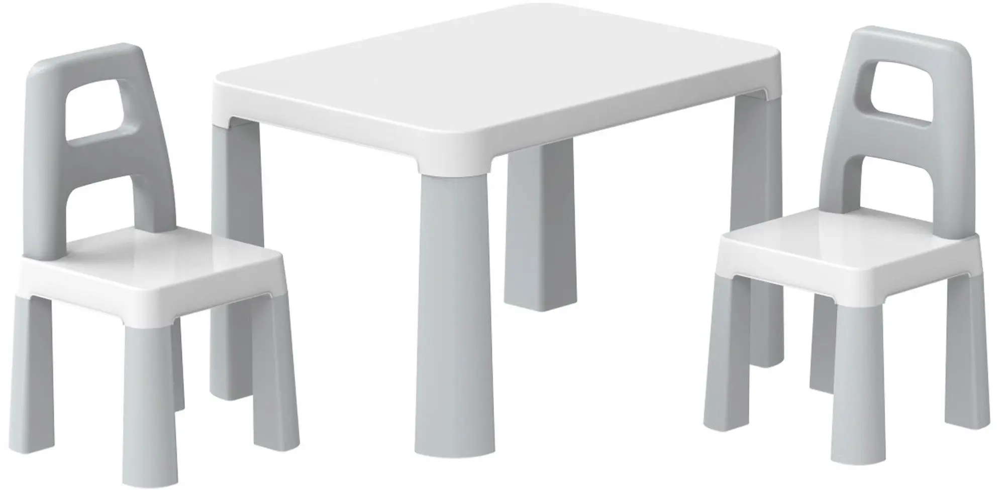 Set masa+2 scaunele TechnoK 0150 (White/Grey)