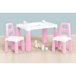 Set masa+2 scaunele TechnoK 0457 (White/Pink)