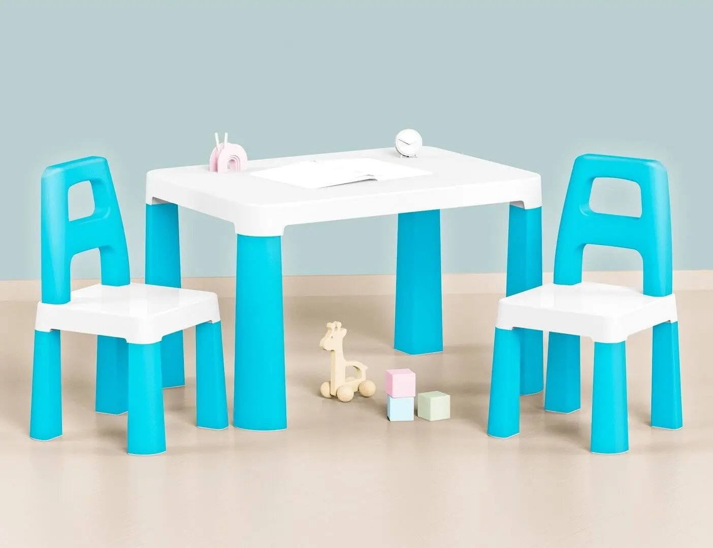 Набор стол+2 стульчика TechnoK 0471 (White/Blue)