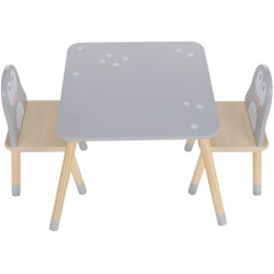 Набор стол + 2 стульчика Tempo Kondela Saver TYP 2 (Grey/Natural) Thumb