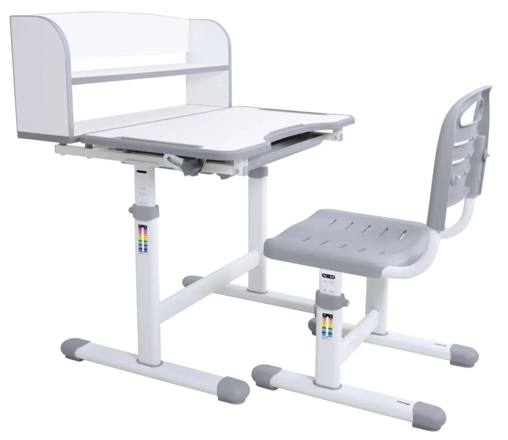 Set masa + scaun Tempo Kondela Zion (Grey/White) - 2