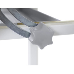 Set masa + scaun Tempo Kondela Zion (Grey/White) Thumb