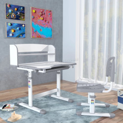 Set masa + scaun Tempo Kondela Zion (Grey/White)