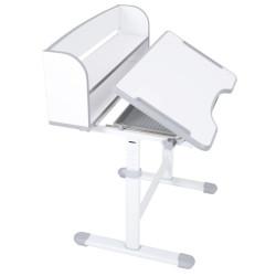 Set masa + scaun Tempo Kondela Zion (Grey/White) Thumb