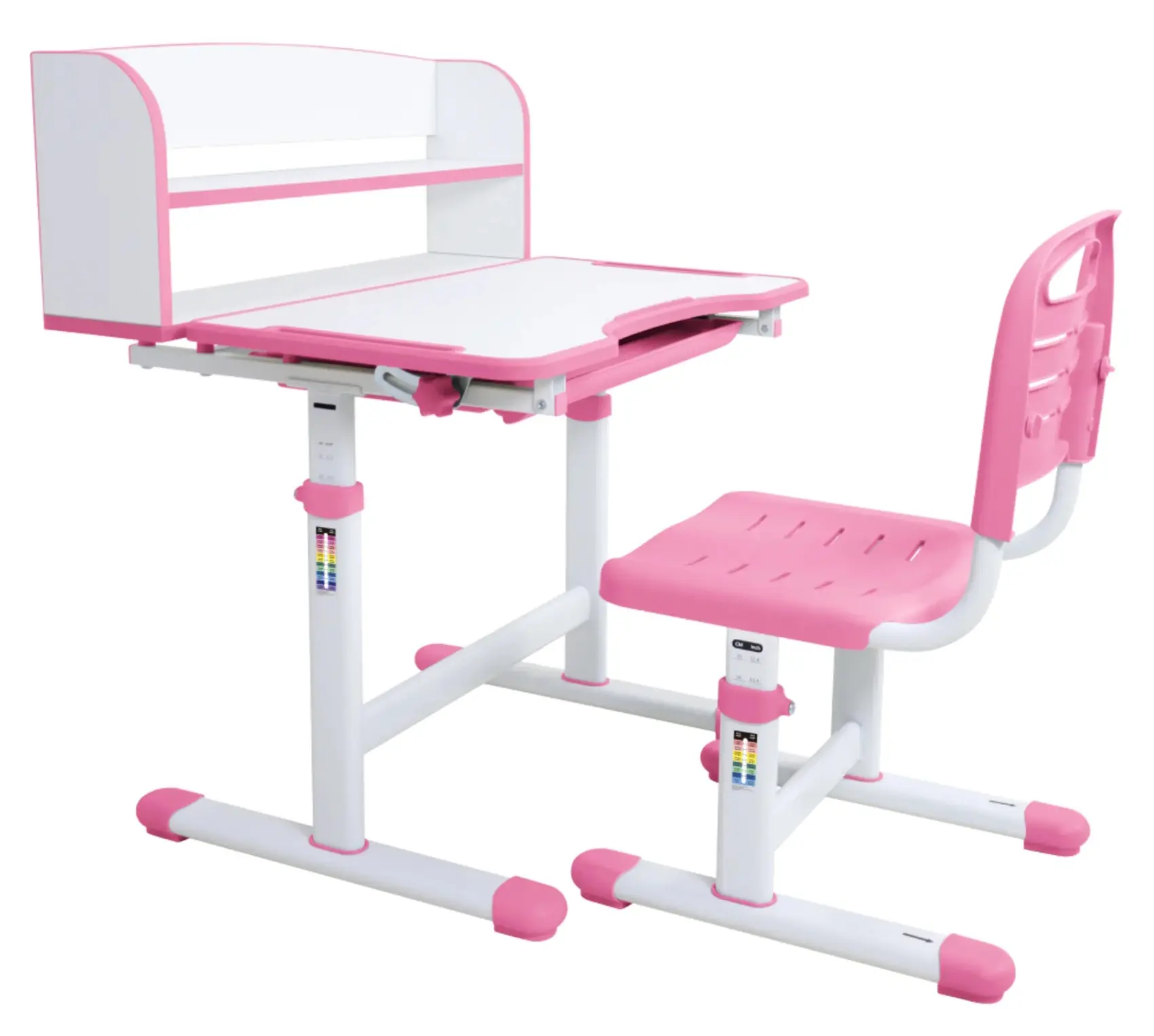Set masa + scaun Tempo Kondela Zion (Pink/White) - 2