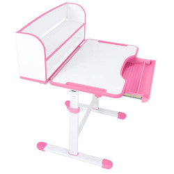 Set masa + scaun Tempo Kondela Zion (Pink/White) Thumb