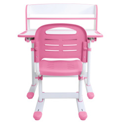 Set masa + scaun Tempo Kondela Zion (Pink/White) Thumb