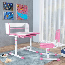 Set masa + scaun Tempo Kondela Zion (Pink/White)