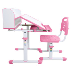 Set masa + scaun Tempo Kondela Zion (Pink/White) Thumb