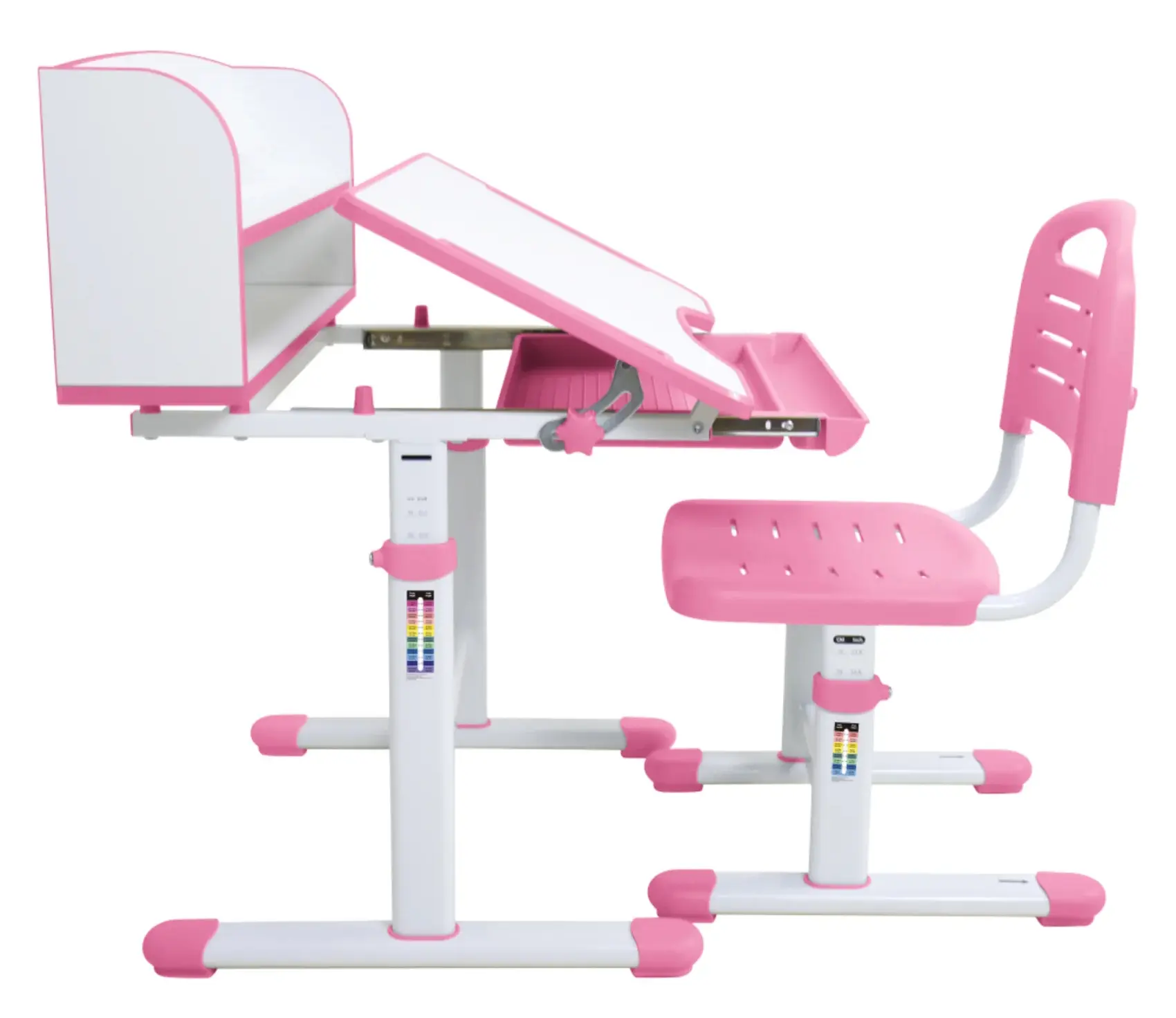 Set masa + scaun Tempo Kondela Zion (Pink/White) - 5