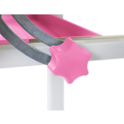 Set masa + scaun Tempo Kondela Zion (Pink/White) Thumb