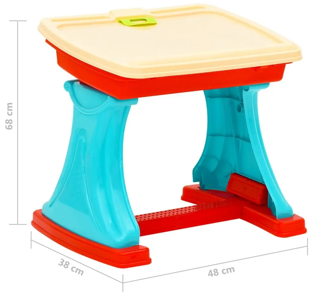 Set masa + scaun VidaXL 80343 (Blue/Red)