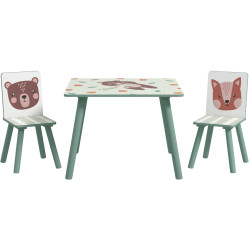 Set masa + 2 scaune Zonekiz 312-102V00GN (Green) Thumb