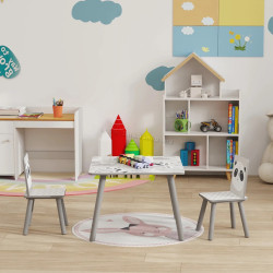 Set masa + 2 scaune Zonekiz 312-102V00GY (Grey)