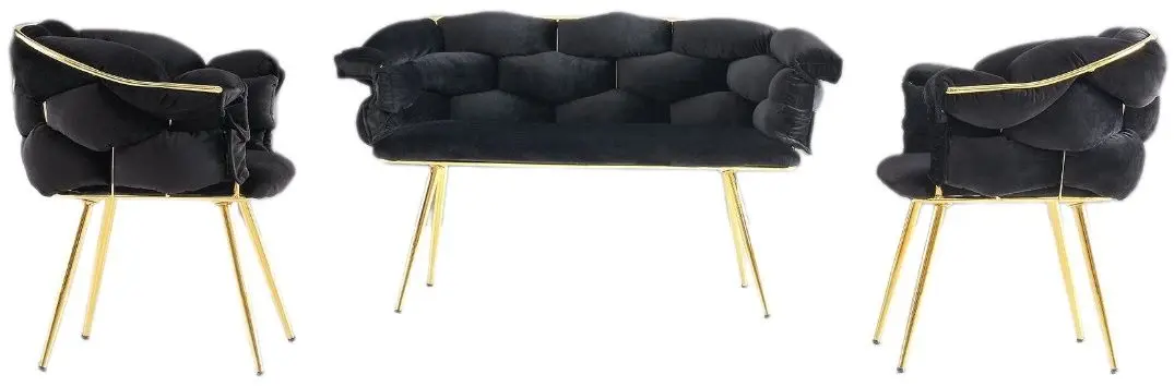 Set de mobila Casa Moora ADNSE2 (Black/Gold)